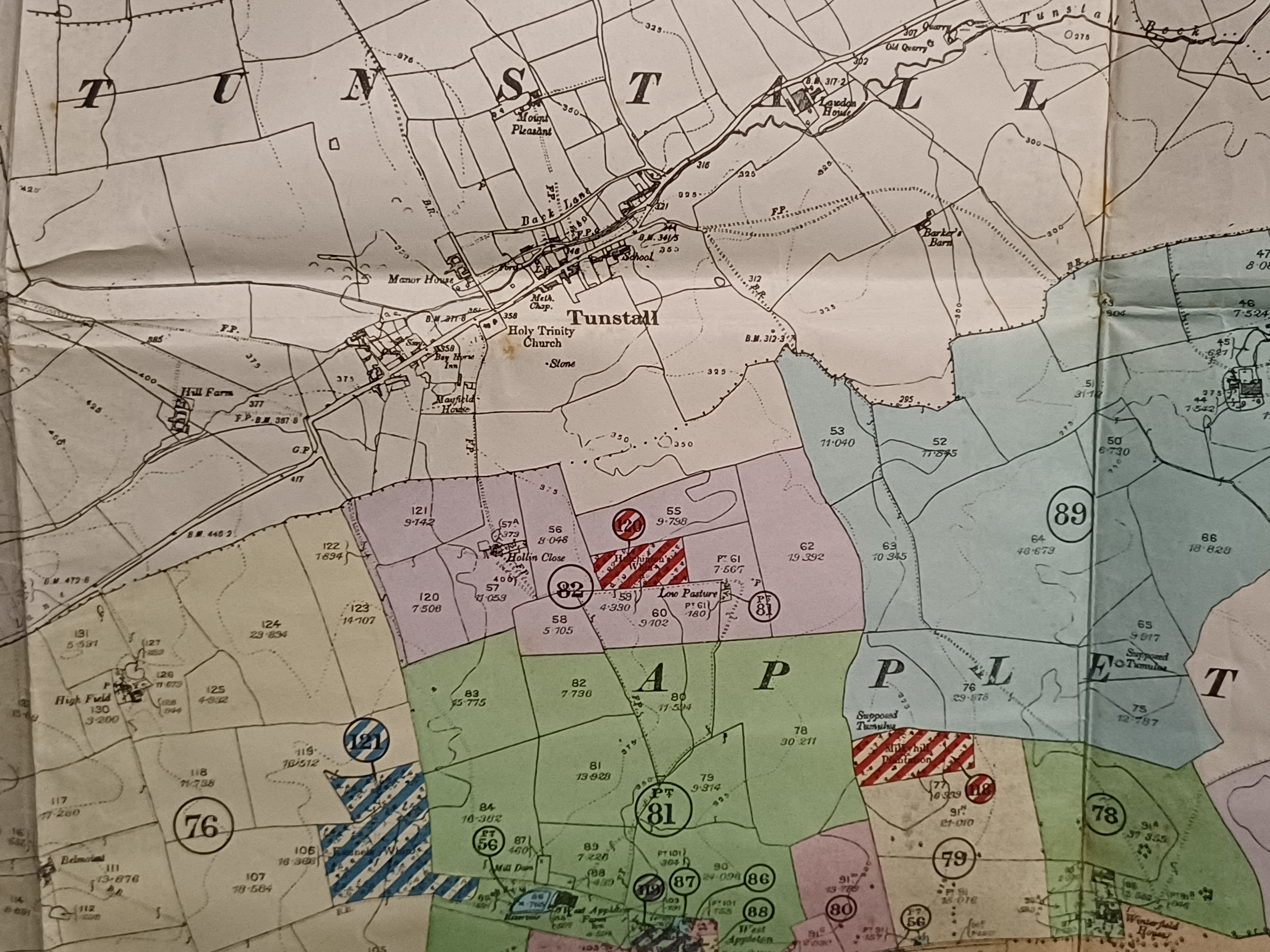 Historic Hornby Castle Estate map